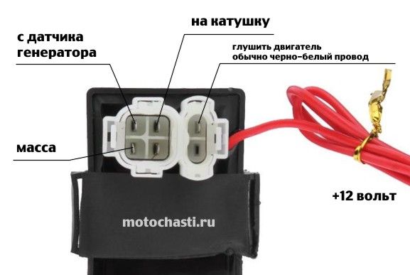 Коммутатор KAYO T4, на мотоцикл CDI ZS172FMM-3АСВ250-F 