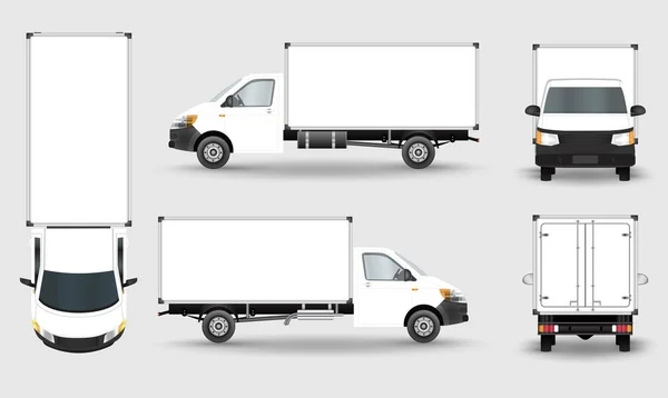 Cargo Van Mockup Set, Product Mockups 