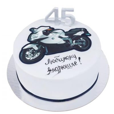 Triumph motorbike cake