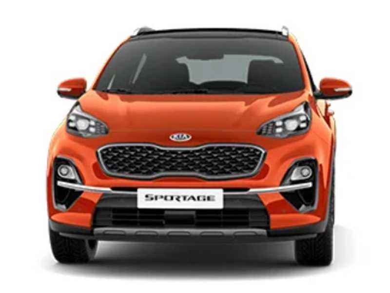 Обои оранжевый, красивый, кроссовер, KIA Sportage на телефон 