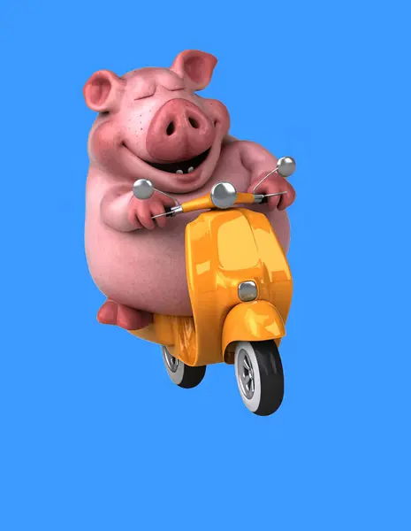 Скачать картинки Biker pig, стоковые фото Biker pig в хорошем 