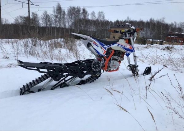 Зимние тренировки на Africa Twin