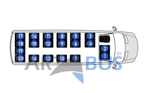 Аренда микроавтобуса на 20 мест с водителем в Санкт 