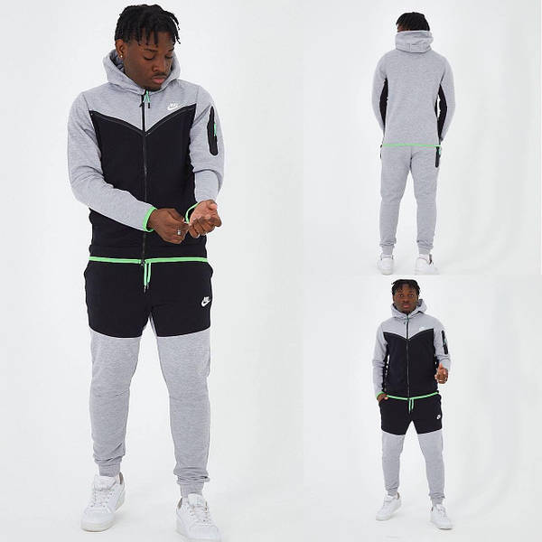 ᐉ Спортивный костюм мужской Nike Tech Fleece Black Black 