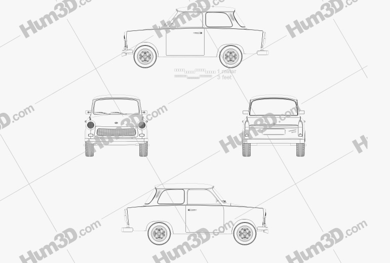 Автомобиль универсал Trabant® 601 