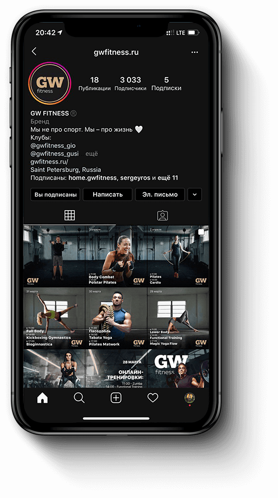 GW Fitness, фитнес-клуб, ТРК 5 озёр 