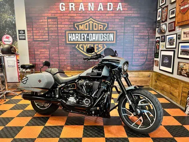 Harley Davidson Sport Glide 2023 Arte de línea de motor Wall 