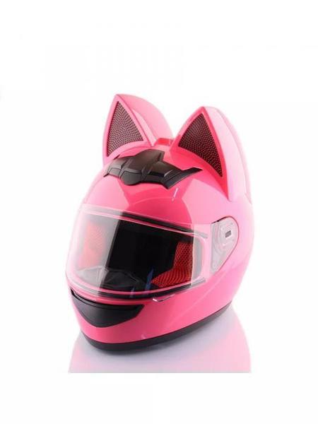 Motorcycle helmet for women with ears