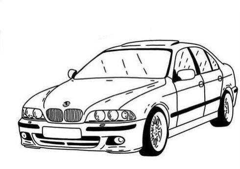 Рисунки карандашом [BMW e34, BMW e38, Dodge Dart Swinger 